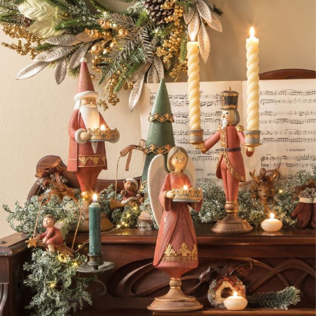 Candelabro Babbo Natale L'Oca Nera