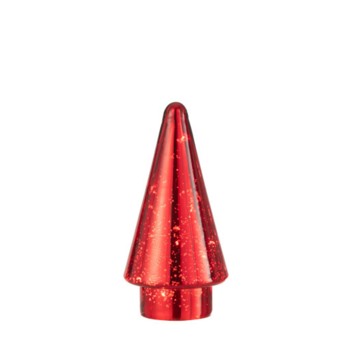Albero Di Natale Vetro Rosso a Led