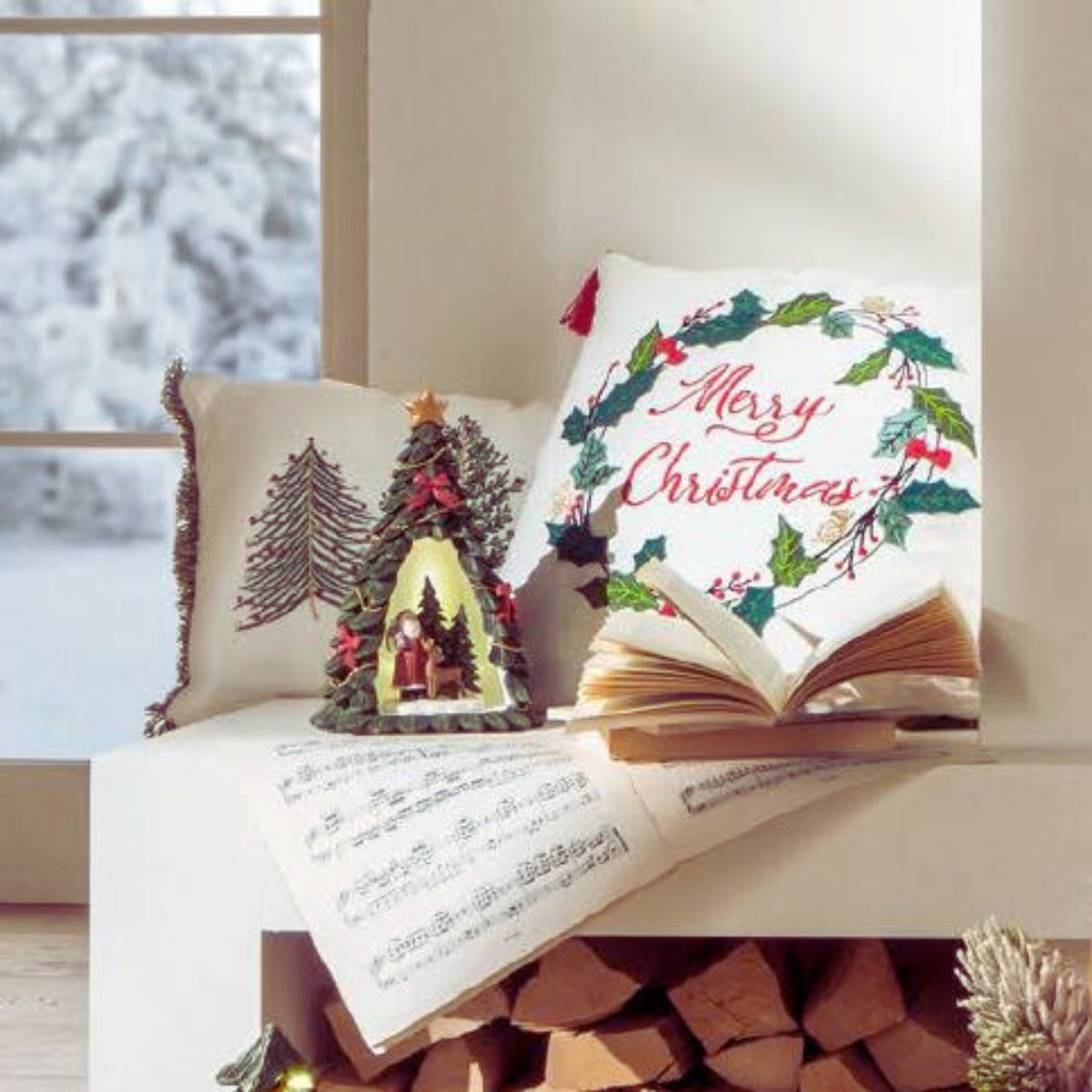 Cuscino Quadrato Merry Christams L'Oca Nera
