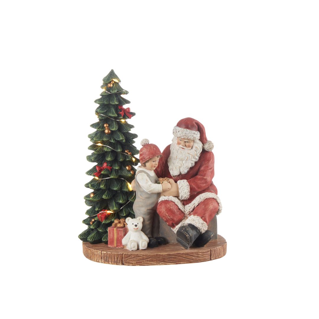 Albero con Babbo Natale