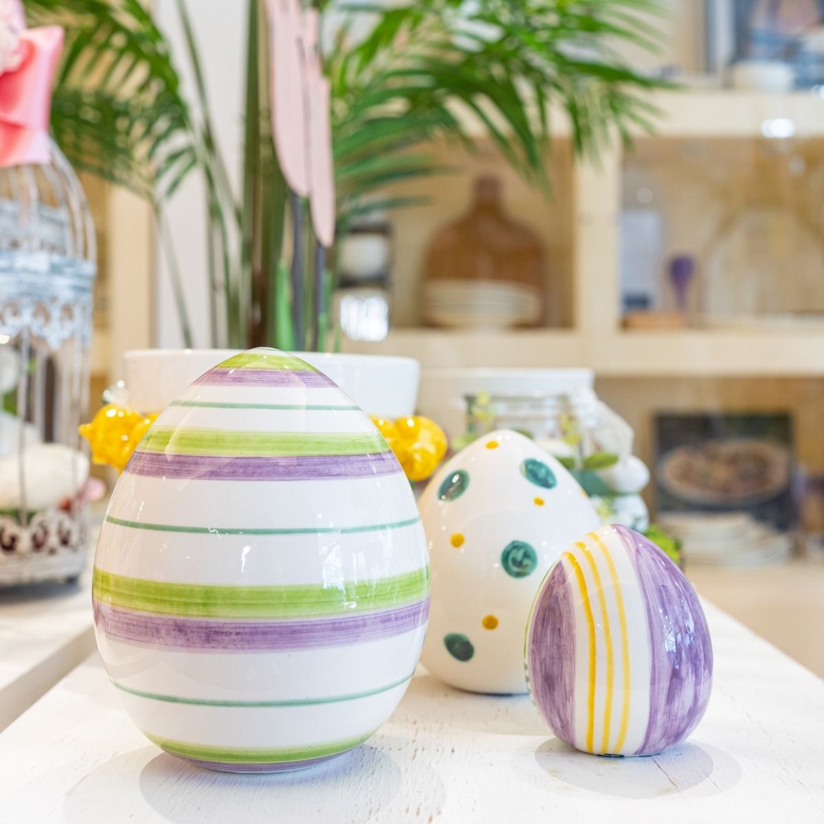 Uova di Pasqua Ceramica Caltagirone dipinte a mano (misure e decori – DD  Ceramiche Siciliane