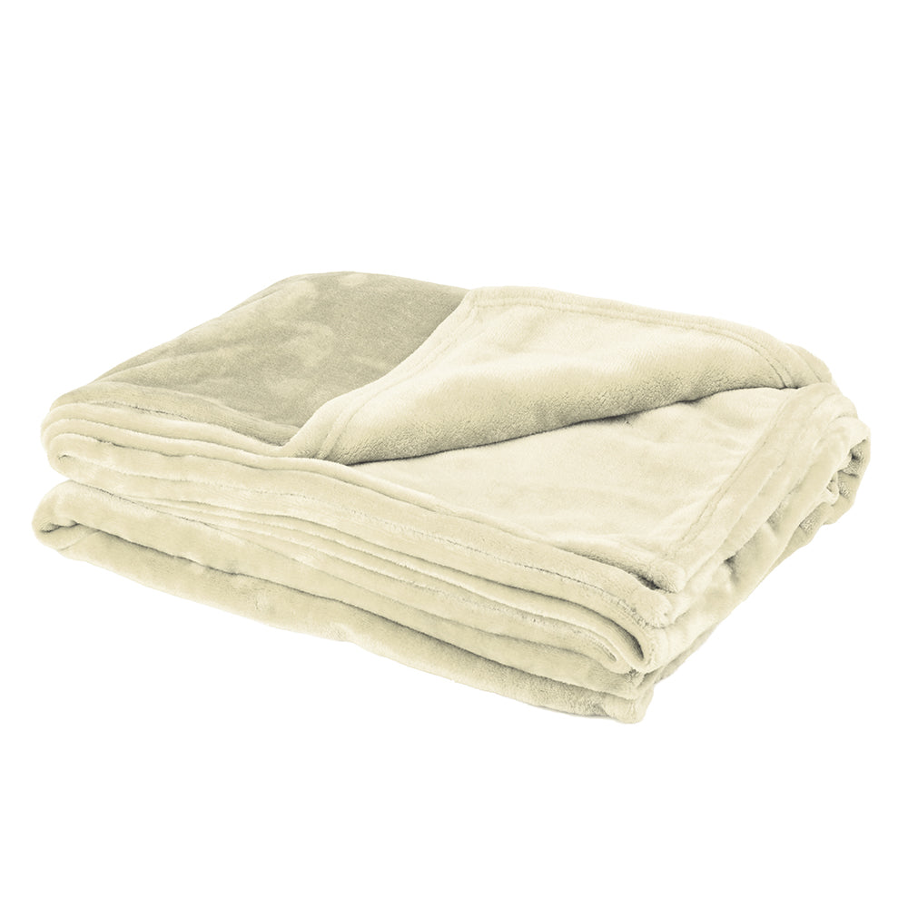 Plaid Beige in Flannel Fleece