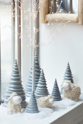 Albero a Led Metallo Bianco Medium
