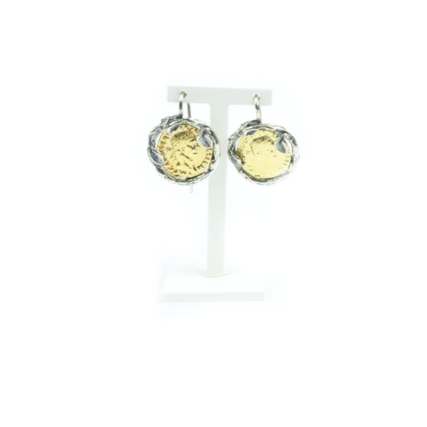 Orecchini Moneta in Argento 925