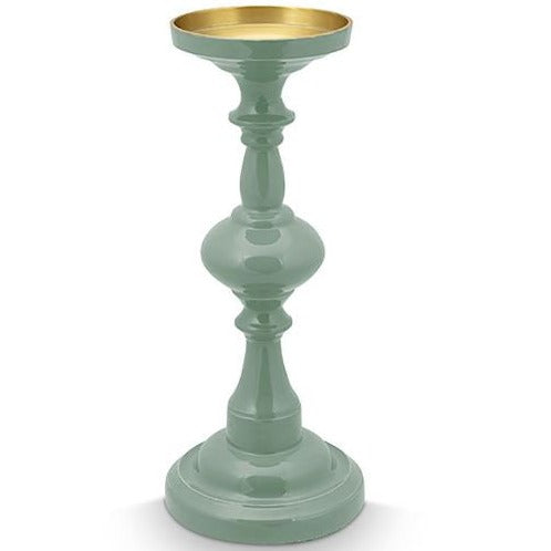 Portacandele Verde 34 Cm