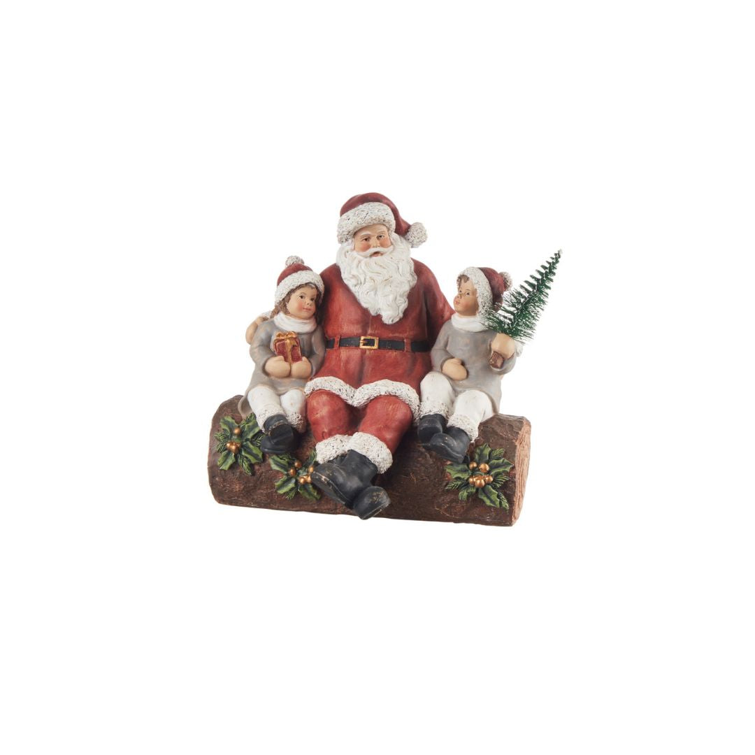 Babbo Natale sul tronco