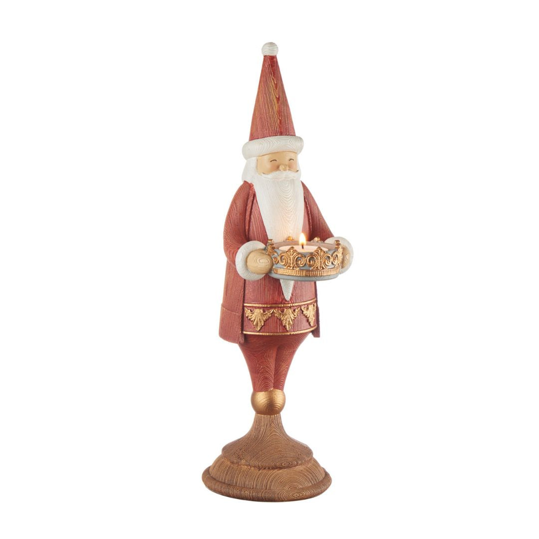 Babbo Natale  con t-light L'Oca Nera