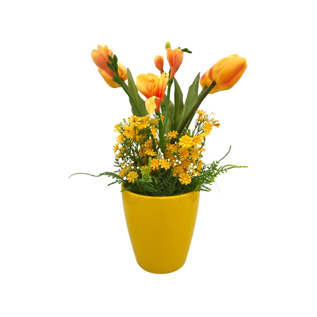 Vaso tulipano giallo